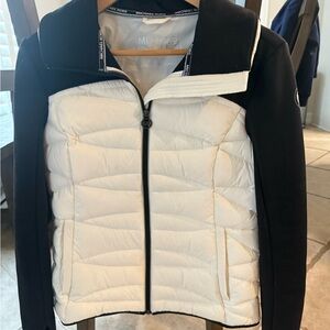 Michael Kors Women's Black and White Puffer Jacket